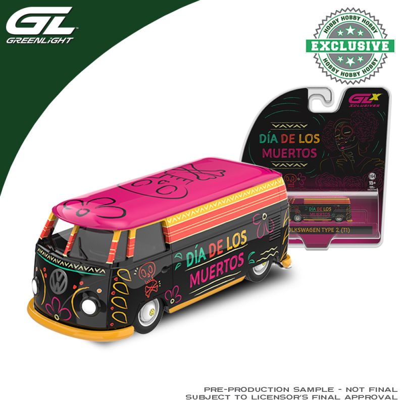 VOLKSWAGEN TYPE 2 PANEL VAN - DIA DE LOS MUERTOS 2026 (GREENLIGHT, 30615) 1