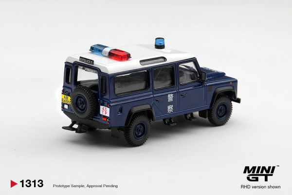 LAND ROVER DEFENDER 110 ROYAL HK POLICE TAI PO DISTRICT HK EXCLUSIVE (MINI GT, MGT01313-BL 1
