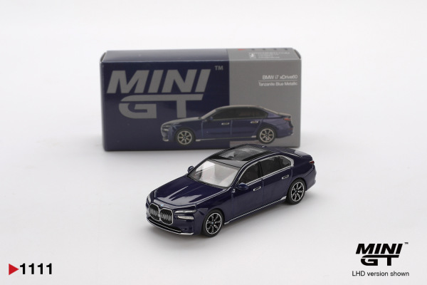 BMW i7 xDRIVE60 TANZANITE BLUE METALLIC (MINI GT, MGT01111) 3