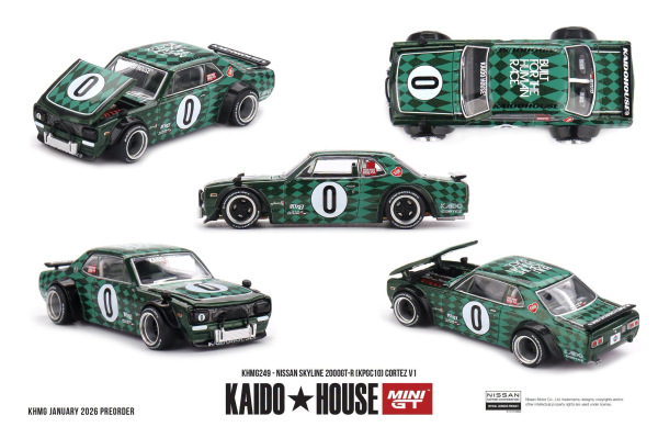 NISSAN SKYLINE 2000GT-R (KPGC10) CORTEZ V1 (MINI GT, KHMG249)