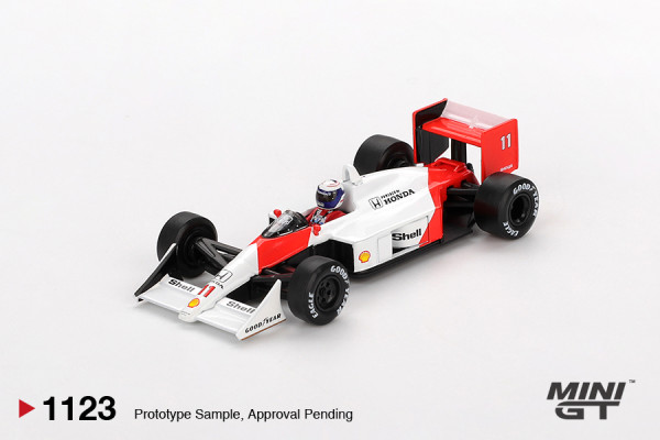 Mini-GT McLaren MP4/4 #11 Alain Prost 1988 Japanese Grand Prix 2nd Place MGT01123-L