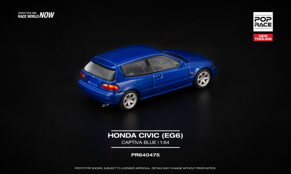 HONDA CIVIC (EG6) CAPTIVA BLUE (POP RACE, PR640475) 2