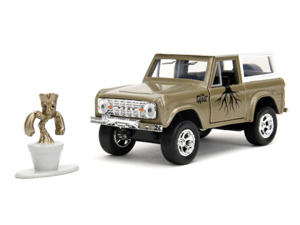 1973 Ford Bronco with Groot figure *Marvel Guardians of the Galaxy*