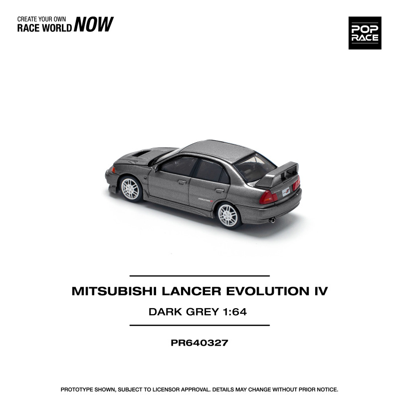 MITSUBISHI LANCER EVOLUTION IV – DARK GREY (POP RACE, PR640327) 1