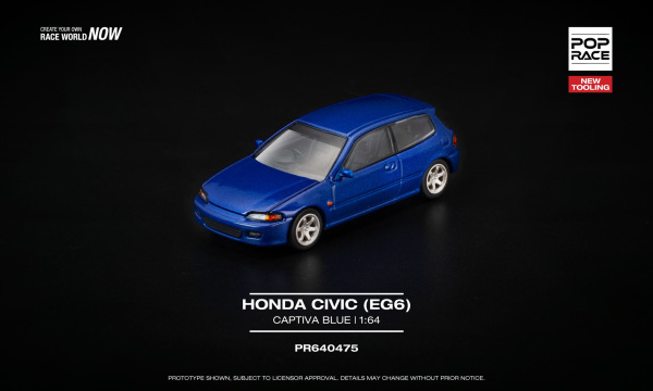 HONDA CIVIC (EG6) CAPTIVA BLUE (POP RACE, PR640475)