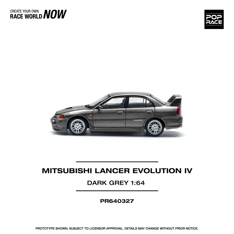 MITSUBISHI LANCER EVOLUTION IV – DARK GREY (POP RACE, PR640327) 2