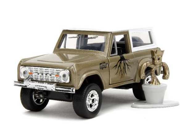 1973 Ford Bronco with Groot figure *Marvel Guardians of the Galaxy* 1