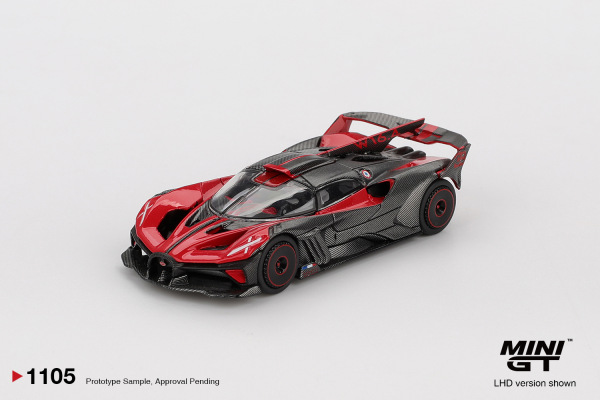 BUGATTI BOLIDE RED (MINI GT, MGT01105-L)