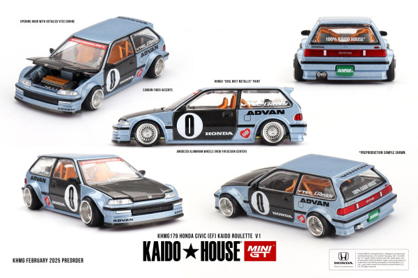 HONDA CIVIC (EF) KAIDO ROULETTE V1 (MINI GT, KHMG179)